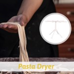 Pengering Pasta dan Stand Pengering Spaghetti | Tempat Pasta Buatan Rumah dengan Tiang Spaghetti yang Dapat Disesuaikan untuk Pengeringan Mudah